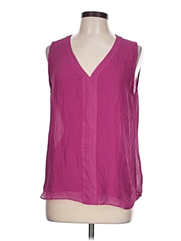 Red Saks Fifth Avenue Sleeveless Blouse (view 1)