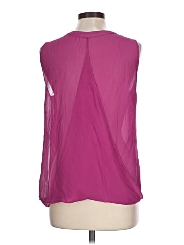 Red Saks Fifth Avenue Sleeveless Blouse (view 2)