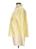 Talbots 100% Cotton Stripes Yellow Long Sleeve Button-Down Shirt Size L - photo 5