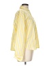 Talbots 100% Cotton Stripes Yellow Long Sleeve Button-Down Shirt Size L - photo 4