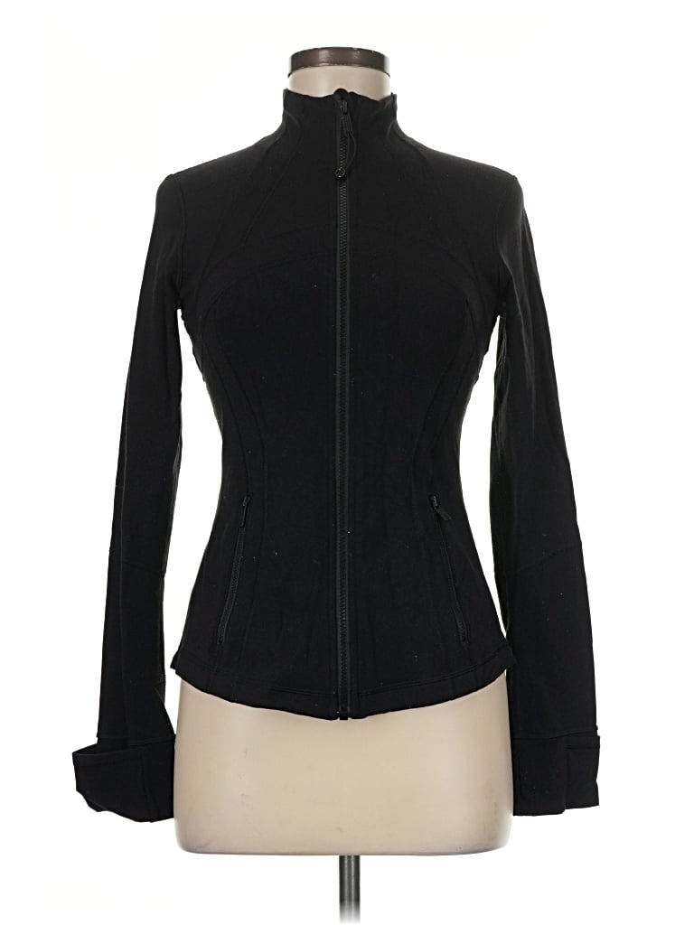 Pre-owned Lululemon Athletica Track Jacket In Black