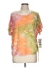 Ruby Rd. Tie-dye Orange Short Sleeve T-Shirt Size L (petite) - photo 1