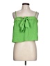 Timing 100% Polyester Green Sleeveless Blouse Size L - photo 1
