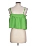 Timing 100% Polyester Green Sleeveless Blouse Size L - photo 2