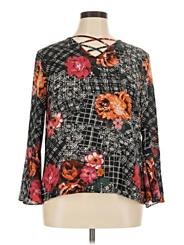NY Collection Long Sleeve Blouse (view 1)