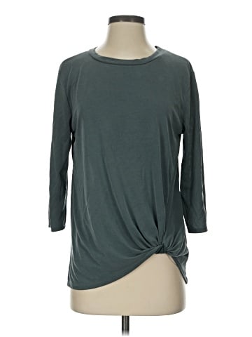 Green Envelope 3/4 Sleeve Top (view 1)