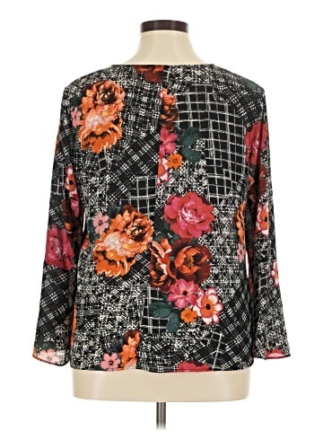 NY Collection Long Sleeve Blouse (view 2)
