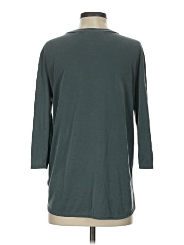 Green Envelope 3/4 Sleeve Top (view 2)