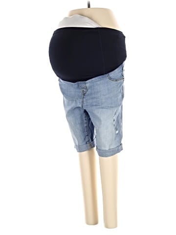 Isabel Maternity Denim Shorts (view 1)