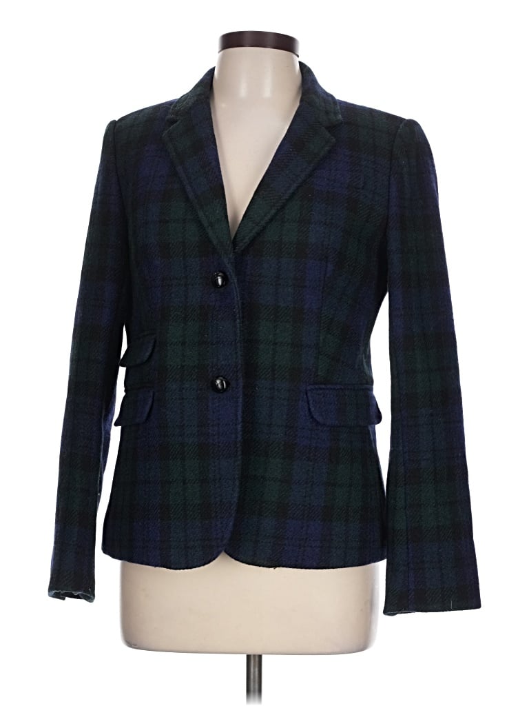 Pre-owned Jcrew Wool Blazer Jacket In Blue