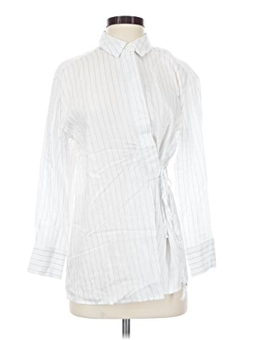 Ann Taylor LOFT 3/4 Sleeve Button-Down Shirt (view 1)