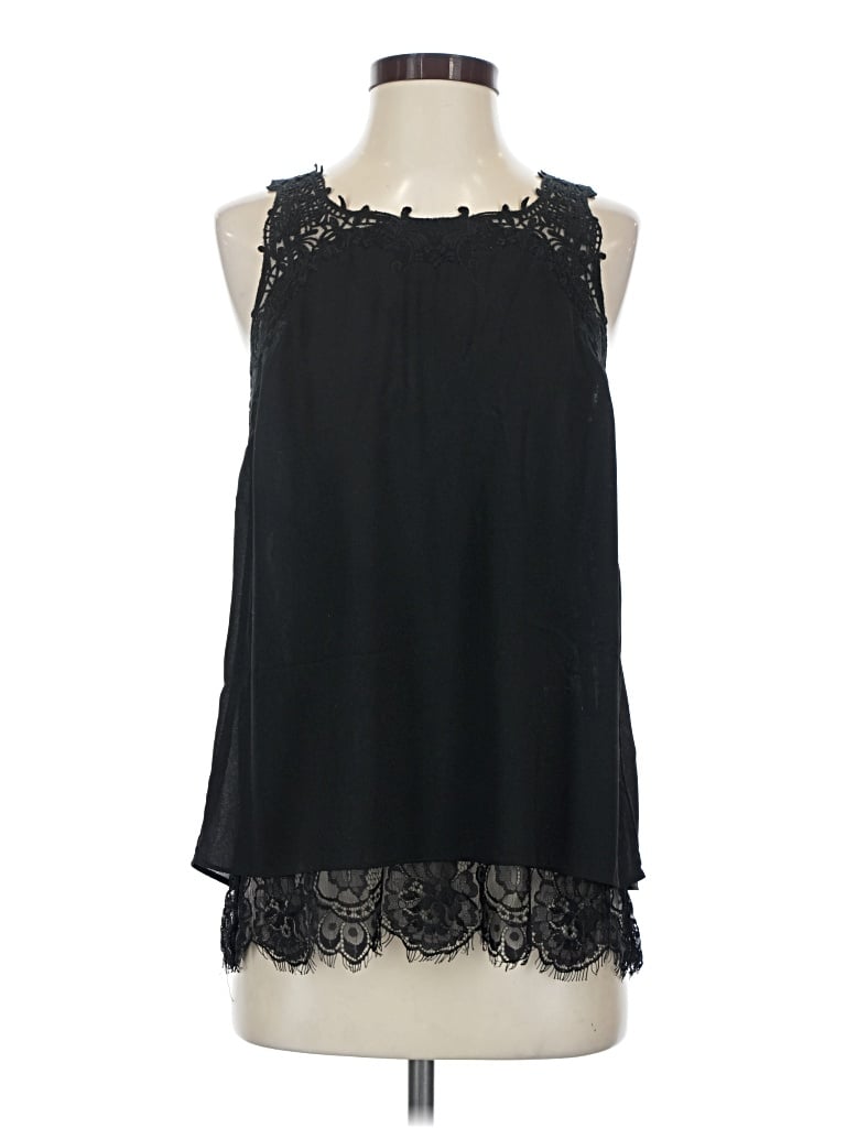Pre-owned Brixon Ivy Sleeveless Blouse In Black
