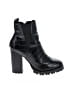 Steve Madden Animal Print Snake Print Black Ankle Boots Size 7 1/2 - photo 1