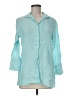 Brooks Brothers 100% Linen Teal 3/4 Sleeve Button-Down Shirt Size 8 - photo 1
