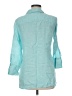 Brooks Brothers 100% Linen Teal 3/4 Sleeve Button-Down Shirt Size 8 - photo 2