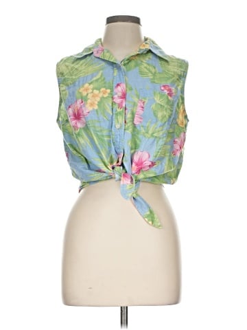 Lauren by Ralph Lauren Sleeveless Button-Down Shirt (view 1)