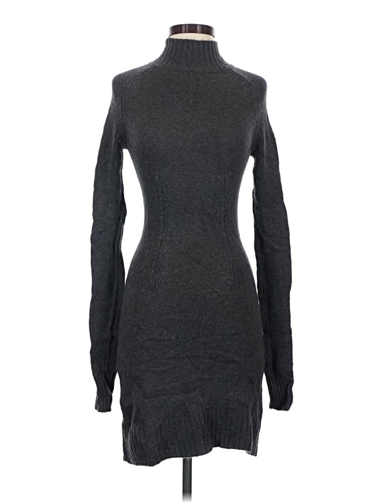 Pre-owned Bcbgmaxazria Turtleneck Sweater In Gray