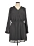 DR2 100% Polyester Solid Gray Casual Dress Size XL - photo 1