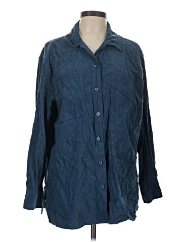 Basic Editions Long Sleeve Button-Down Shirt (view 1)