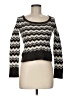 Tory Burch 100% Wool Chevron-herringbone Black Wool Pullover Sweater Size M - photo 1