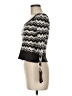 Tory Burch 100% Wool Chevron-herringbone Black Wool Pullover Sweater Size M - photo 5
