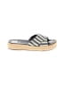Vince Camuto Stripes Gray Sandals Size 8 - photo 1