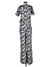 Ella Moss Graphic White Gray Jumpsuit Size M - photo 2