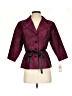 Alex Evenings Jacquard Black Burgundy Jacket Size S (petite) - photo 1