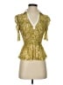 Maeve Gold Short Sleeve Blouse Size XXS - photo 1