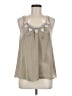 Willow & Clay 100% Polyester Silver Sleeveless Blouse Size M - photo 1