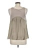 Willow & Clay 100% Polyester Silver Sleeveless Blouse Size M - photo 2