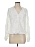 Haver + Blair 100% Polyester Ivory Long Sleeve Blouse Size M - photo 1