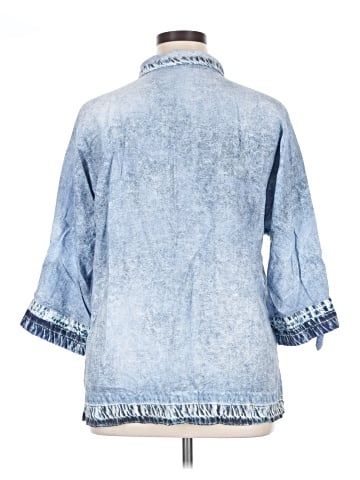 Ali Miles 3/4 Sleeve Button-Down Shirt (view 2)