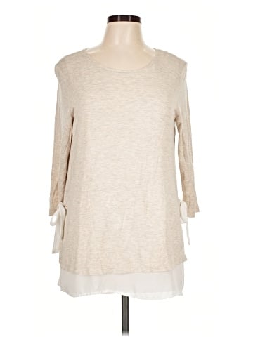 Pebble and Stone 3/4 Sleeve Top (view 1)