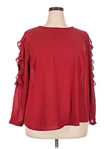 ELOQUII Long Sleeve Blouse (view 1)
