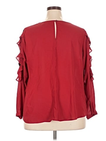 ELOQUII Long Sleeve Blouse (view 2)