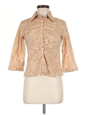 Talbots 3/4 Sleeve Button-Down Shirt (view 1)