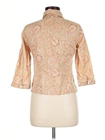 Talbots 3/4 Sleeve Button-Down Shirt (view 2)