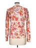 Merona Floral Orange Pullover Sweater Size L - photo 2