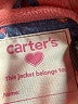 Carter's 100% Polyester Hearts Blue Raincoat 12-18 MO / 18 MO - photo 3