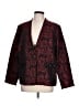 Chico's Paisley Red Burgundy Blazer Size Lg (2) - photo 1