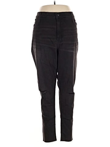 Madewell 9" Mid-Rise Skinny Jeans in Black Sea (view 1)