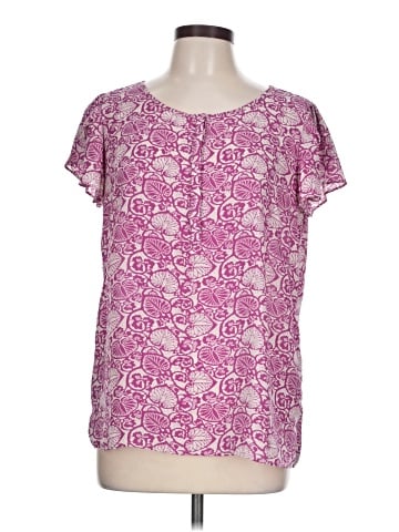 Larry Levine Short Sleeve Blouse (view 1)