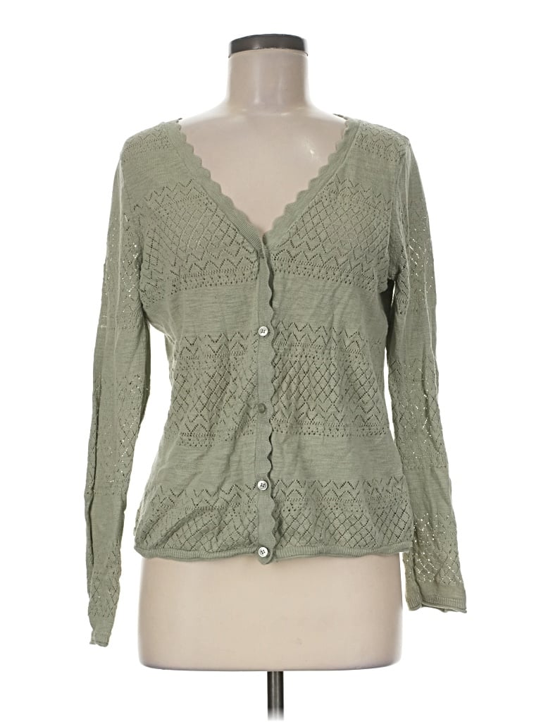 Pre-owned Frye Long Sleeve Blouse In Green