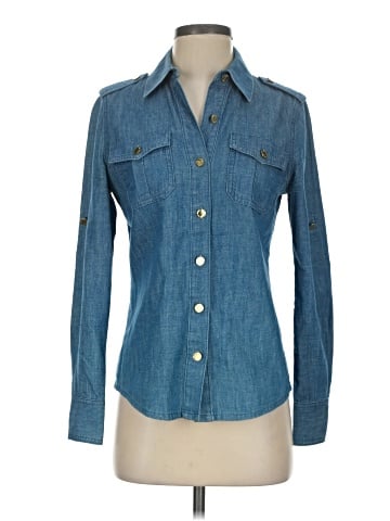 Tory Burch Long Sleeve Button-Down Shirt (view 1)