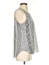 Van Heusen 100% Polyester Silver Sleeveless Blouse Size S - photo 4