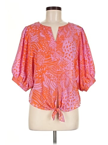 Rose + Olive 3/4 Sleeve Blouse (view 1)
