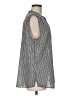 Notations 100% Polyester Chevron-herringbone Silver Sleeveless Blouse Size M (estimated) - photo 4