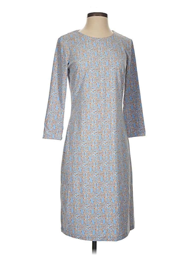 J. Mclaughlin Casual Dress In Blue