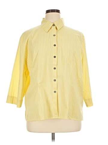 Emme 3/4 Sleeve Button-Down Shirt (view 1)